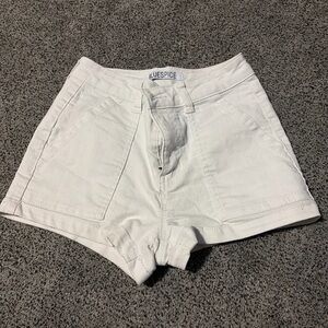 Blue Spice Women's White High Waist Shorts